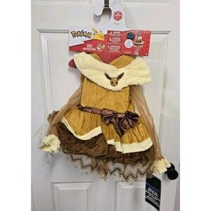 New Officially licensed Pokemon Eevee Deluxe kids Dress. XS (3-4)